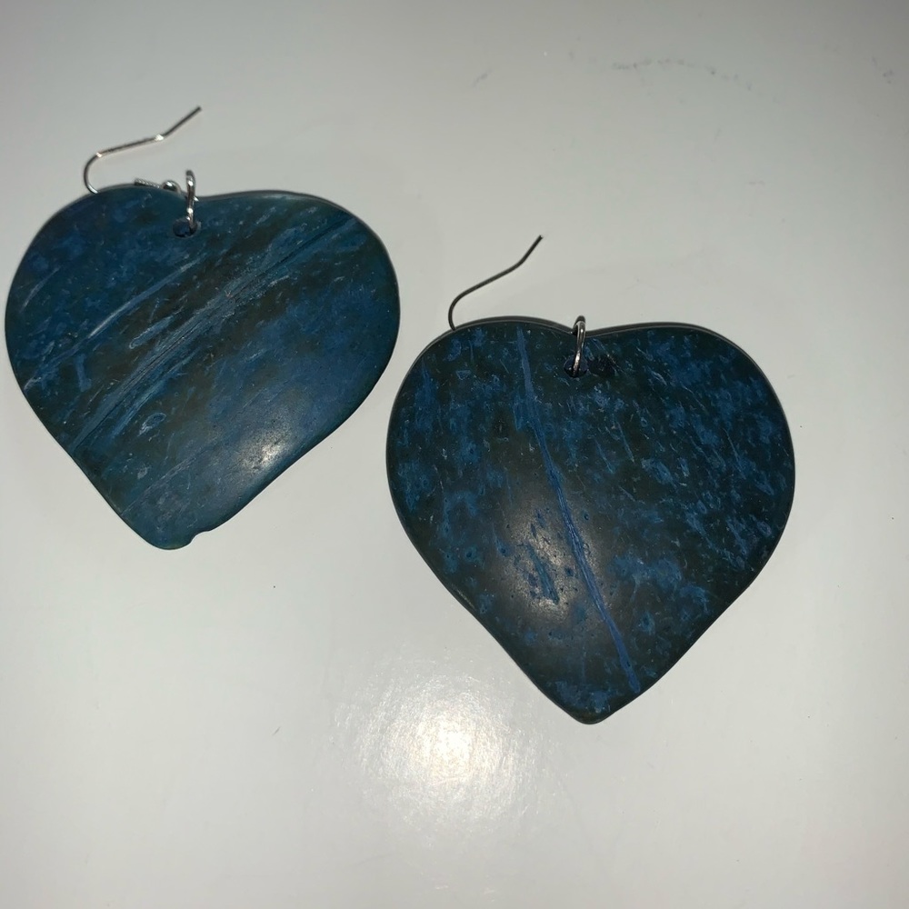 Heart Coconut Earrings. NWT